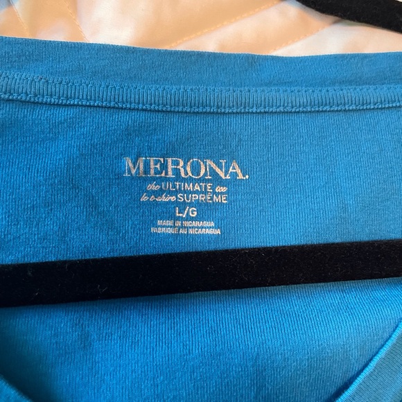 Blue Cotton Short Sleeve T-shirt - Picture 3 of 3